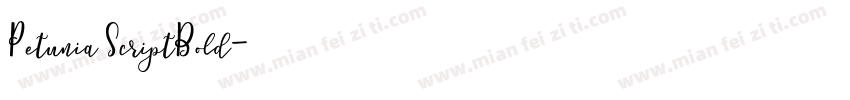 Petunia ScriptBold字体转换